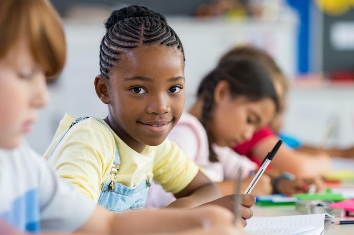 Children learning in classroom